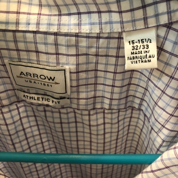 Arrow blue and purple striped button up - Picture 3 of 4